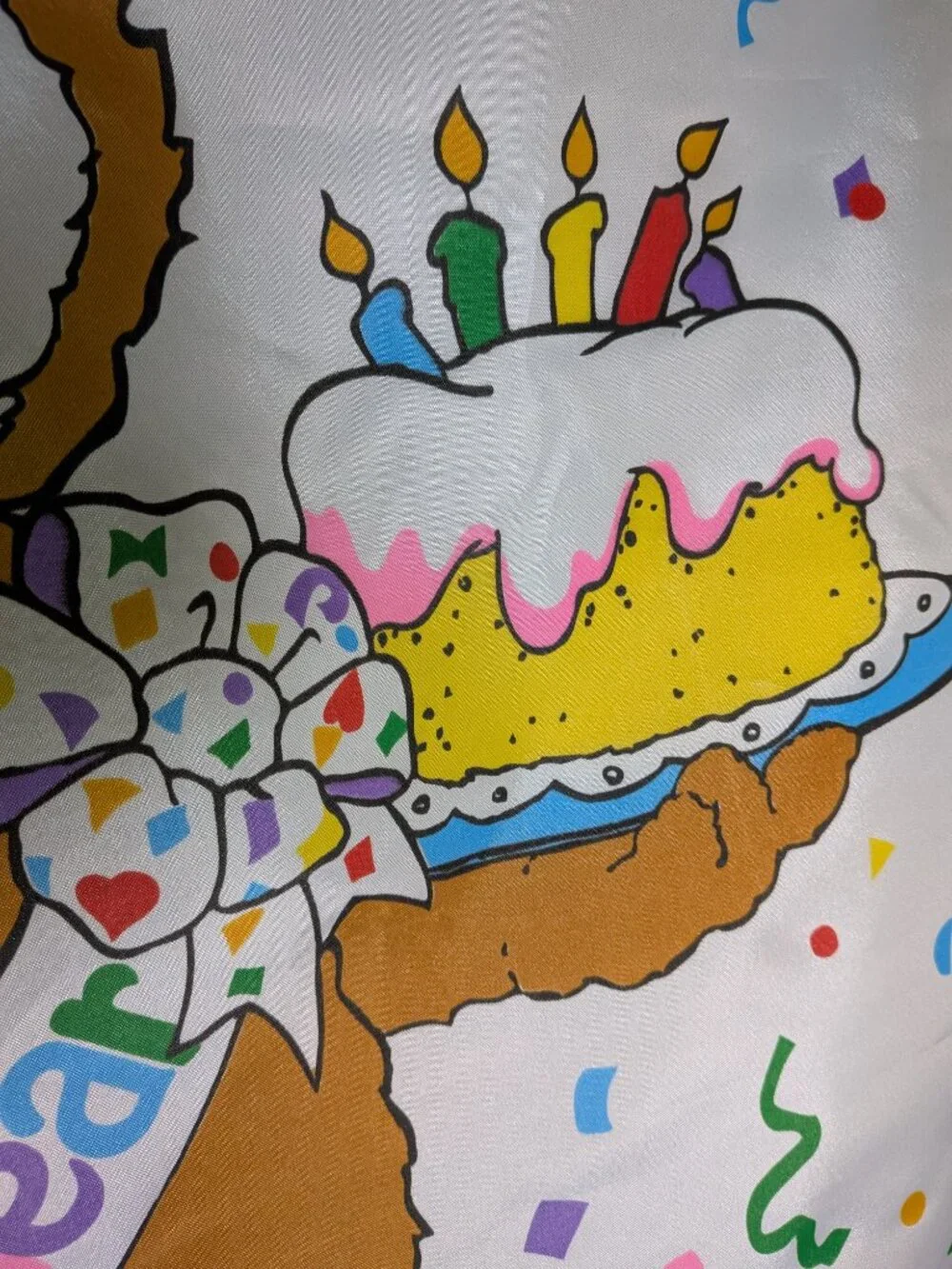 Vintage Birthday Bear Garden Flag Large Banner Those Characters From Cleveland